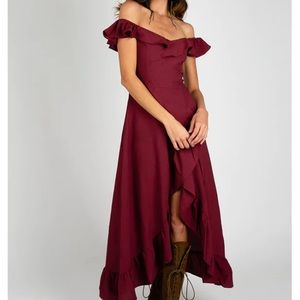Joyfolie Rah Dress in Rosewood